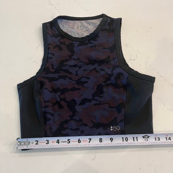 Splits59 Camo‎ Crop Tank Top Workout Top Size XS - Picture 7 of 8